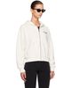 Sporty & Rich Sporty & Rich Off-White 'SR Sport' Embroidered Zip Hoodie - 2