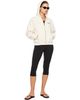 Sporty & Rich Sporty & Rich Off-White 'SR Sport' Embroidered Zip Hoodie - 4