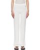 Sporty & Rich Sporty & Rich Off-White 'SRC' Ribbed Lounge Pants - 1