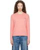 Sporty & Rich Sporty & Rich Orange NY Crest Easy Longsleeve T-shirt - 1