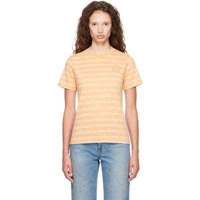 Sporty & Rich Sporty & Rich Orange NY Crest T-shirt