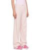 Sporty & Rich Sporty & Rich Pink Signature Logo Ribbed House Lounge Pants - 2