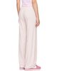 Sporty & Rich Sporty & Rich Pink Signature Logo Ribbed House Lounge Pants - 3