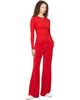 Sporty & Rich Sporty & Rich Red Signature Logo Krystal Sweatpants - 4