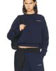 Sporty & Rich Sporty & Rich Serif Logo Embroidered Crewneck Sweatshirt - 1