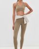 Sporty & Rich Sporty & Rich Serif Logo Leggings Sand White - 5