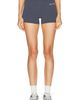 Sporty & Rich Sporty & Rich Serif Logo Mini Biker Short - 1