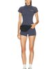 Sporty & Rich Sporty & Rich Serif Logo Mini Biker Short - 5