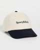Sporty & Rich Sporty & Rich Serif Logo Wool Hat Off White/Dark Navy One - 2