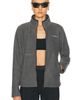 Sporty & Rich Sporty & Rich Serif Logo Zipped Polar Fleece Jacket - 1