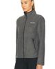 Sporty & Rich Sporty & Rich Serif Logo Zipped Polar Fleece Jacket - 3
