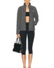 Sporty & Rich Sporty & Rich Serif Logo Zipped Polar Fleece Jacket - 5