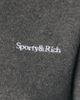 Sporty & Rich Sporty & Rich Serif Logo Zipped Polar Fleece Jacket - 6