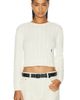 Sporty & Rich Sporty & Rich Signature Logo Cable Sweater - 1