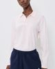 Sporty & Rich Sporty & Rich Signature Logo Easy Polo Clear Pink/Mist/White White - 3