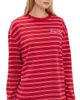 Sporty & Rich Sporty & Rich Signature Logo Easy Tee Ruby/White - 1