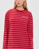 Sporty & Rich Sporty & Rich Signature Logo Easy Tee Ruby/White - 3
