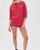 Sporty & Rich Sporty & Rich Signature Logo Easy Tee Ruby/White - 6