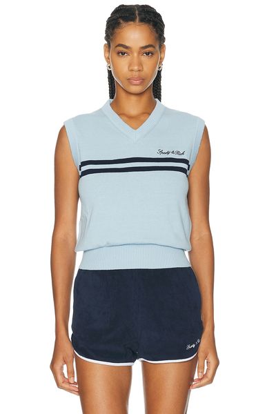 Sporty & Rich Sporty & Rich Signature Logo Knitted Vest