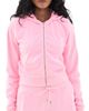 Sporty & Rich Sporty & Rich Signature Logo Krystal Zip Hoodie Laffy Crystal - 1