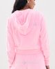 Sporty & Rich Sporty & Rich Signature Logo Krystal Zip Hoodie Laffy Crystal - 4
