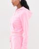 Sporty & Rich Sporty & Rich Signature Logo Krystal Zip Hoodie Laffy Crystal - 5