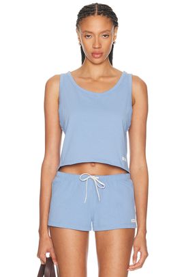 Sporty & Rich Sporty & Rich Signature Logo Lounge Tank Top