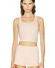 Sporty & Rich Sporty & Rich Signature Logo Ribbed Baby Tank Top - 1