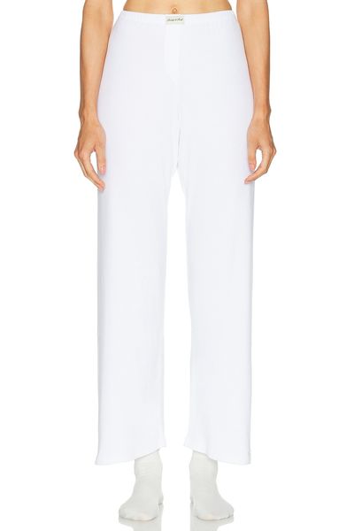 Sporty & Rich Sporty & Rich Signature Logo Ribbed House Pant