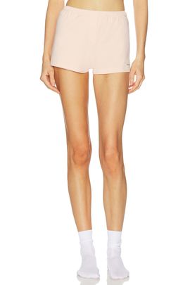 Sporty & Rich Sporty & Rich Signature Logo Ribbed House Short