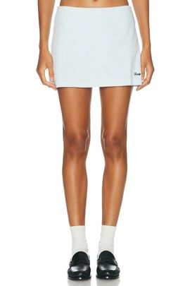 Sporty & Rich Sporty & Rich Signature Logo Terry Skirt