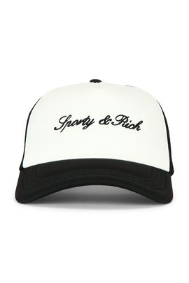 Sporty & Rich Sporty & Rich Signature Logo Trucker Hat
