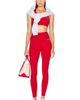 Sporty & Rich Sporty & Rich Signature Logo V-neck Sports Bra - 4
