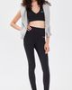 Sporty & Rich Sporty & Rich Signature Logo V Neck Sports Bra Black White - 5