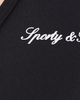 Sporty & Rich Sporty & Rich Signature Logo V Neck Sports Bra Black White - 6