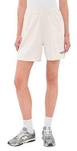 Sporty & Rich Sporty & Rich SR Sport Embroidered Gym Shorts Ecru Cioco