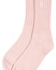 Sporty & Rich Sporty & Rich SRC Rib Socks Clear Pink White One - 1