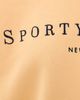 Sporty & Rich Sporty & Rich Title Embroidered Crew Neck Sweatshirt Limone Light Navy - 6