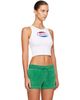 Sporty & Rich Sporty & Rich White Britney Ribbed Baby Tank Top - 2
