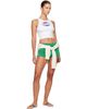Sporty & Rich Sporty & Rich White Britney Ribbed Baby Tank Top - 4