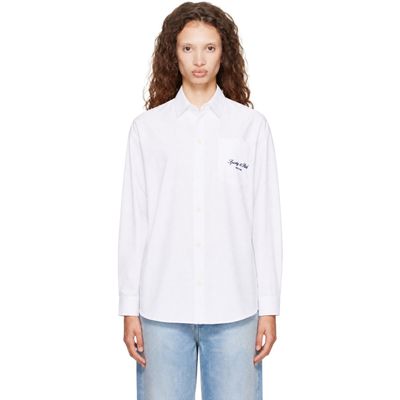 Sporty & Rich Sporty & Rich White Signature NY Oversized Shirt