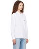 Sporty & Rich Sporty & Rich White Signature NY Oversized Shirt - 2