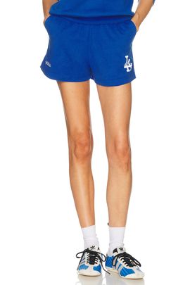 Sporty & Rich Sporty & Rich x Dodgers LA Serif Disco Short