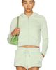 Sporty & Rich Sporty & Rich x Juicy Couture Script Velour Zip Hoodie - 1