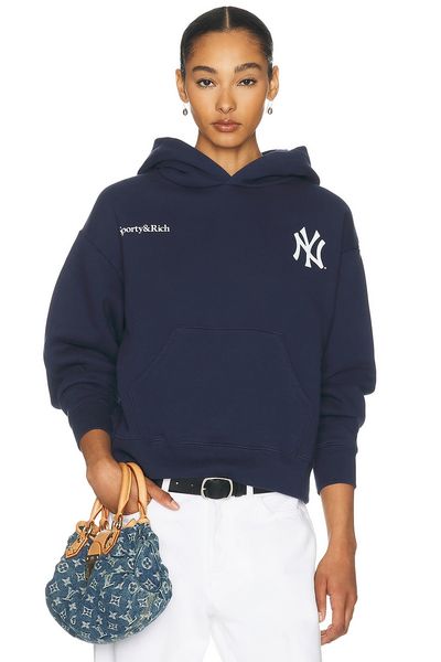 Sporty & Rich Sporty & Rich x Yankees Curve Hoodie