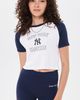 Sporty & Rich Sporty & Rich Yankees Arch Baby Baseball Tee White/Dark Navy - 2