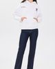 Sporty & Rich Sporty & Rich Yankees Curve Hoodie White/Dark Navy - 5