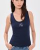 Sporty & Rich Sporty & Rich Yankees Krystal Cropped Tank Dark Navy - 2