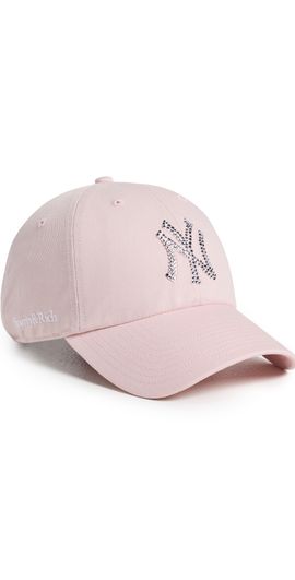 Sporty & Rich Sporty & Rich Yankees Krystal Hat Candy/White One