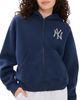 Sporty & Rich Sporty & Rich Yankees Krystal Zip Hoodie Dark Navy/White - 1